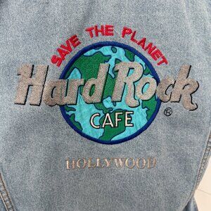 VTG Hard Rock Cafe Save the Planet Levi Jacket Size Small